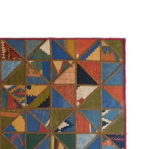 Modern floor rugs patchwork kilim rugs wool carpet natural rugs online AU Rugs 5-108 - KANDM PARSE LEATHER SHOP