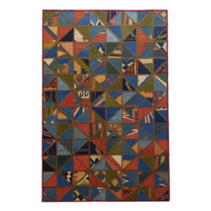 Modern floor rugs patchwork kilim rugs wool carpet natural rugs online AU Rugs 5-108 - KANDM PARSE LEATHER SHOP