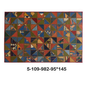 Modern floor rugs patchwork kilim rugs wool carpet natural rugs online AU Rugs 5-109 - KANDM PARSE LEATHER SHOP