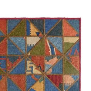 Modern floor rugs patchwork kilim rugs wool carpet natural rugs online AU Rugs 5-109 - KANDM PARSE LEATHER SHOP