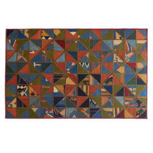 Modern floor rugs patchwork kilim rugs wool carpet natural rugs online AU Rugs 5-109 - KANDM PARSE LEATHER SHOP