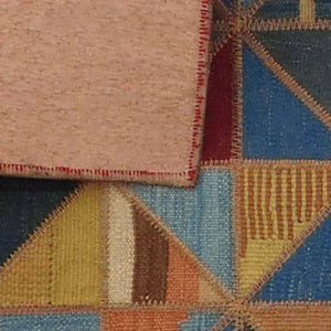 Modern floor rugs patchwork kilim rugs wool carpet natural rugs online AU Rugs 5-110-1(128) - KANDM PARSE LEATHER SHOP