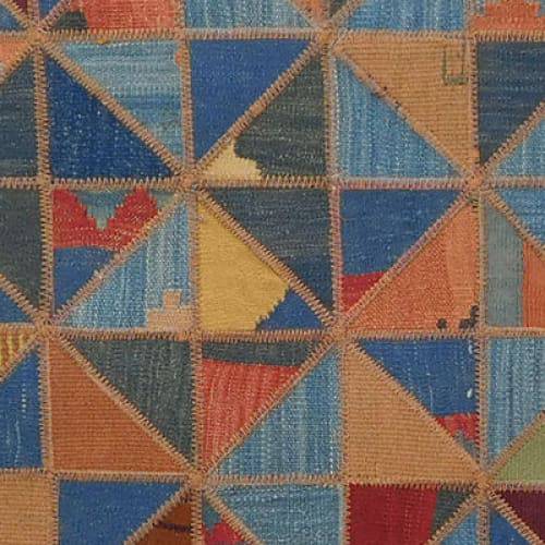 Modern floor rugs patchwork kilim rugs wool carpet natural rugs online AU Rugs 5-110-1(128) - KANDM PARSE LEATHER SHOP