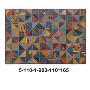 Modern floor rugs patchwork kilim rugs wool carpet natural rugs online AU Rugs 5-110-1(128) - KANDM PARSE LEATHER SHOP