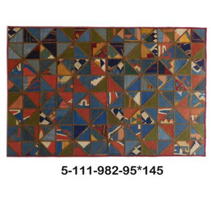 Modern floor rugs patchwork kilim rugs wool carpet natural rugs online AU Rugs 5-112 - KANDM PARSE LEATHER SHOP