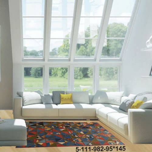 Modern floor rugs patchwork kilim rugs wool carpet natural rugs online AU Rugs 5-112 - KANDM PARSE LEATHER SHOP