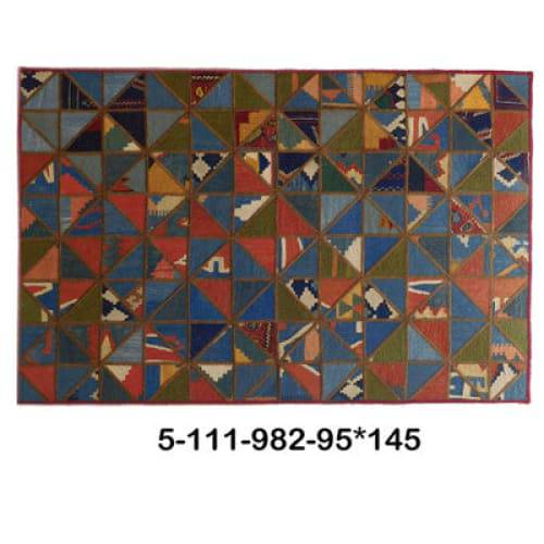 Modern floor rugs patchwork kilim rugs wool carpet natural rugs online AU Rugs 5-113 - KANDM PARSE LEATHER SHOP
