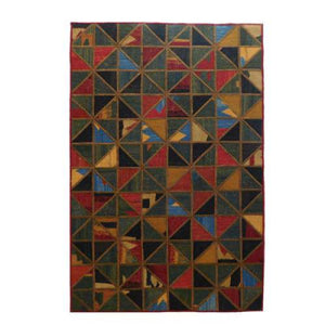 Modern floor rugs patchwork kilim rugs wool carpet natural rugs online AU Rugs 5-116 - KANDM PARSE LEATHER SHOP