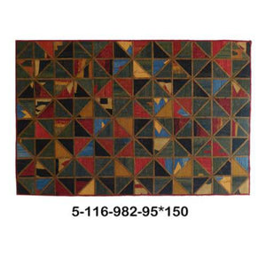 Modern floor rugs patchwork kilim rugs wool carpet natural rugs online AU Rugs 5-116 - KANDM PARSE LEATHER SHOP
