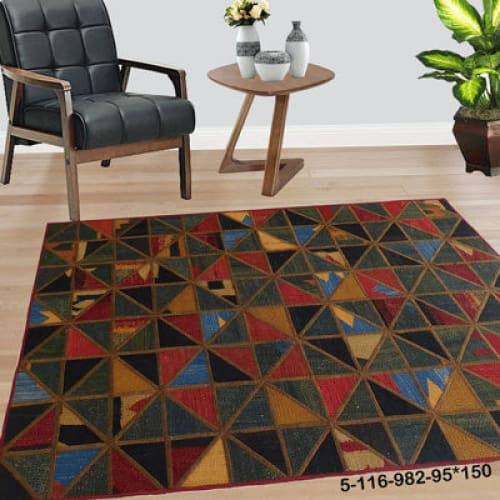 Modern floor rugs patchwork kilim rugs wool carpet natural rugs online AU Rugs 5-116 - KANDM PARSE LEATHER SHOP