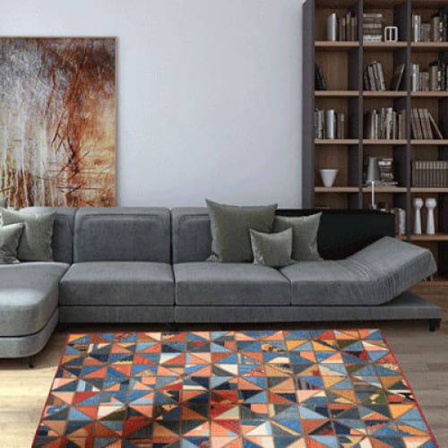 Modern floor rugs patchwork kilim rugs wool carpet natural rugs online AU Rugs 5-14 - KANDM PARSE LEATHER SHOP