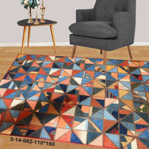 Modern floor rugs patchwork kilim rugs wool carpet natural rugs online AU Rugs 5-14 - KANDM PARSE LEATHER SHOP