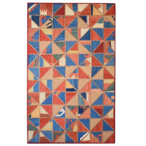 Modern floor rugs patchwork kilim rugs wool carpet natural rugs online AU Rugs 5-45 - KANDM PARSE LEATHER SHOP
