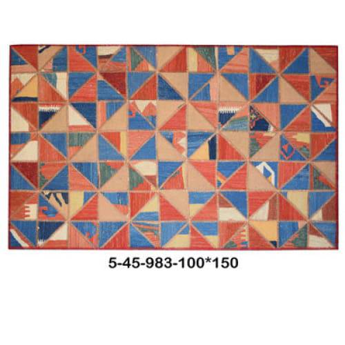 Modern floor rugs patchwork kilim rugs wool carpet natural rugs online AU Rugs 5-45 - KANDM PARSE LEATHER SHOP