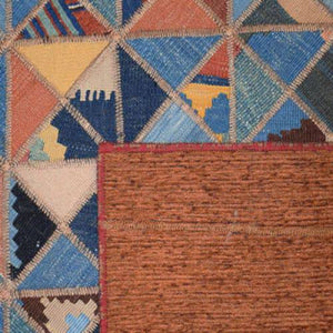 Modern floor rugs patchwork kilim rugs wool carpet natural rugs online AU Rugs 5-50 - KANDM PARSE LEATHER SHOP