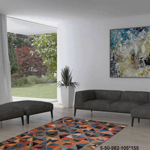Modern floor rugs patchwork kilim rugs wool carpet natural rugs online AU Rugs 5-50 - KANDM PARSE LEATHER SHOP