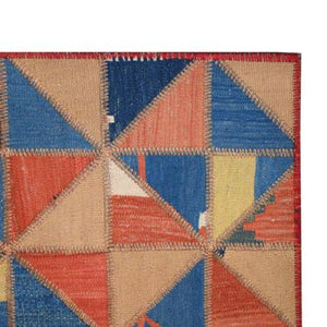 Modern floor rugs patchwork kilim rugs wool carpet natural rugs online AU Rugs 5-6 - KANDM PARSE LEATHER SHOP