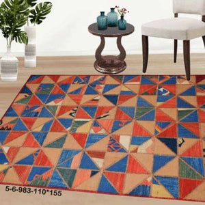 Modern floor rugs patchwork kilim rugs wool carpet natural rugs online AU Rugs 5-6 - KANDM PARSE LEATHER SHOP