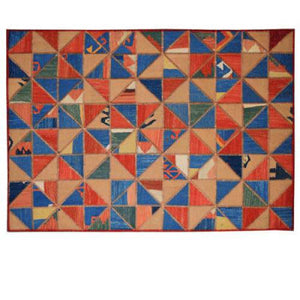 Modern floor rugs patchwork kilim rugs wool carpet natural rugs online AU Rugs 5-6 - KANDM PARSE LEATHER SHOP