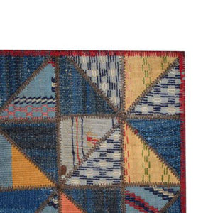 Modern floor rugs patchwork kilim rugs wool carpet natural rugs online AU Rugs 5-64 - KANDM PARSE LEATHER SHOP