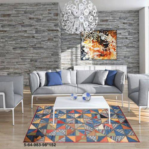 Modern floor rugs patchwork kilim rugs wool carpet natural rugs online AU Rugs 5-64 - KANDM PARSE LEATHER SHOP