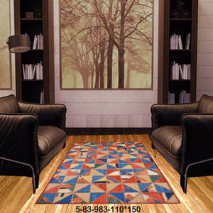 Modern floor rugs patchwork kilim rugs wool carpet natural rugs online AU Rugs 5-83 - KANDM PARSE LEATHER SHOP