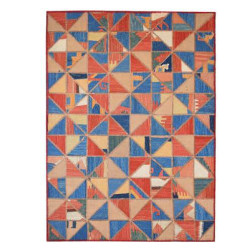 Modern floor rugs patchwork kilim rugs wool carpet natural rugs online AU Rugs 5-83 - KANDM PARSE LEATHER SHOP