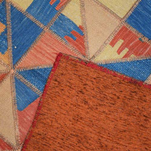 Modern floor rugs patchwork kilim rugs wool carpet natural rugs online AU Rugs 5-83 - KANDM PARSE LEATHER SHOP