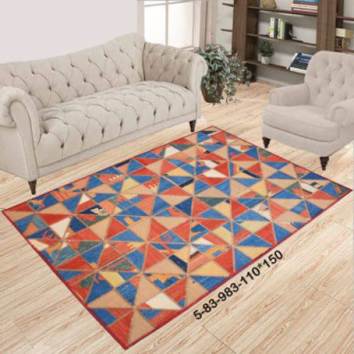 Modern floor rugs patchwork kilim rugs wool carpet natural rugs online AU Rugs 5-83 - KANDM PARSE LEATHER SHOP