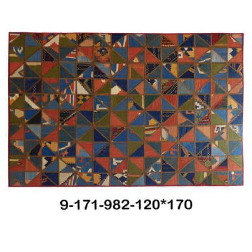 Modern floor rugs patchwork kilim rugs wool carpet natural rugs online AU Rugs 9-171 - KANDM PARSE LEATHER SHOP
