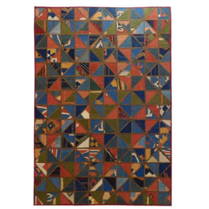 Modern floor rugs patchwork kilim rugs wool carpet natural rugs online AU Rugs 9-171 - KANDM PARSE LEATHER SHOP