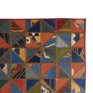 Modern floor rugs patchwork kilim rugs wool carpet natural rugs online AU Rugs 9-171 - KANDM PARSE LEATHER SHOP