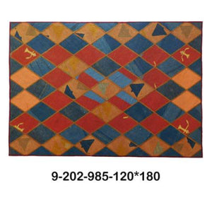 Modern floor rugs patchwork kilim rugs wool carpet natural rugs online AU Rugs 9-202 - KANDM PARSE LEATHER SHOP