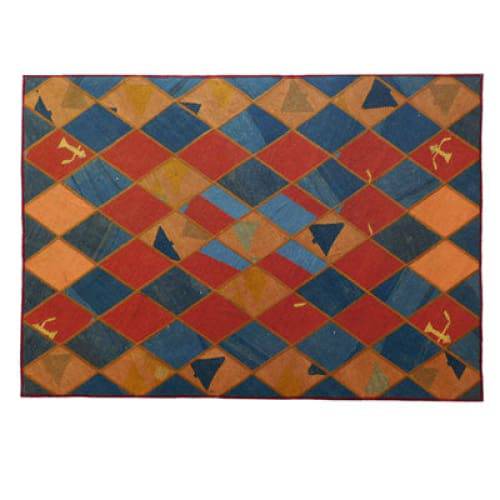Modern floor rugs patchwork kilim rugs wool carpet natural rugs online AU Rugs 9-202 - KANDM PARSE LEATHER SHOP