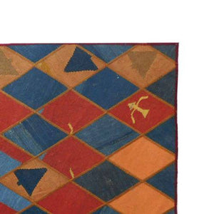 Modern floor rugs patchwork kilim rugs wool carpet natural rugs online AU Rugs 9-202 - KANDM PARSE LEATHER SHOP