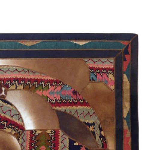 Modern rug floor rugs cowhide kilim rugs carpet patchwork rugs online AU Rugs 9-169-1 - KANDM PARSE LEATHER SHOP