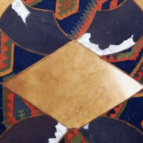 Modern rug floor rugs cowhide kilim rugs carpet patchwork rugs online AU Rugs 9-186 - KANDM PARSE LEATHER SHOP