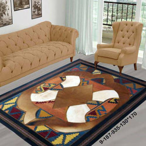 Modern rug floor rugs cowhide kilim rugs carpet patchwork rugs online AU Rugs 9-187 - KANDM PARSE LEATHER SHOP