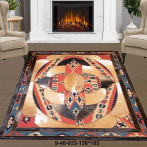 Modern rug floor rugs cowhide kilim rugs carpet patchwork rugs online AU Rugs 9-48 - KANDM PARSE LEATHER SHOP