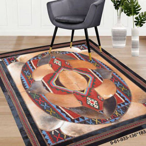 Modern rug floor rugs cowhide kilim rugs carpet patchwork rugs online AU Rugs 9-61 - KANDM PARSE LEATHER SHOP