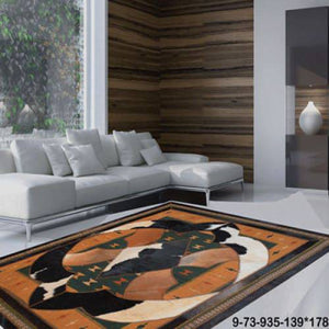 Modern rug floor rugs cowhide kilim rugs carpet patchwork rugs online AU Rugs 9-73 - KANDM PARSE LEATHER SHOP